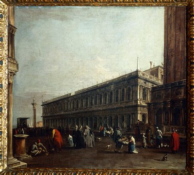 Kilátás a Piazzettára alkotó: Francesco Guardi
