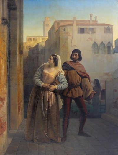 Bianca Capello menekülése Velencéből alkotó: Francesco Hayez