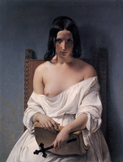 Olaszul:  Meditáció Olaszország történelméről alkotó: Francesco Hayez