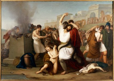 Laocoon trójai pap festménye, Milánó, Olaszország alkotó: Francesco Hayez