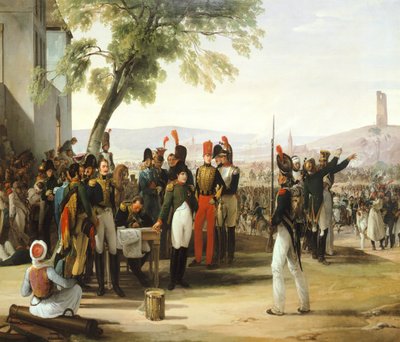 Napóleon a wagrami csata után, Francesco Hayez (1791-1882) alkotó: Francesco Hayez