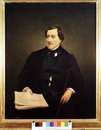 Gioacchino Rossini (1792-1868) portréja – Hayez, Brera Múzeum, Milánó alkotó: Francesco Hayez