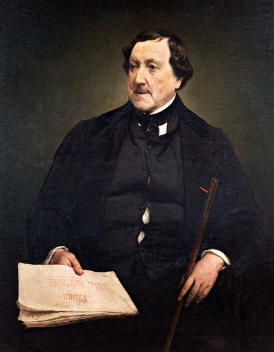 Gioachino Rossini portréja (Pesaro alkotó: Francesco Hayez