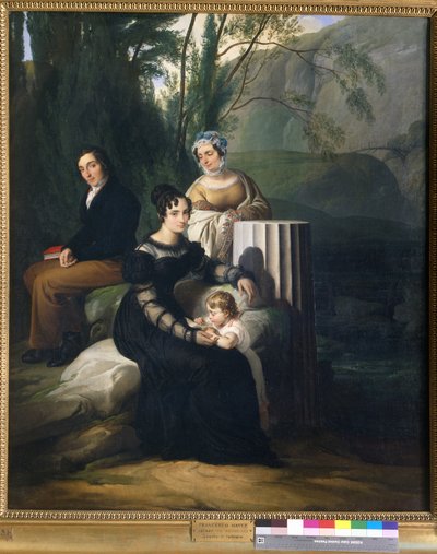 A Borri Stampa család portréja alkotó: Francesco Hayez