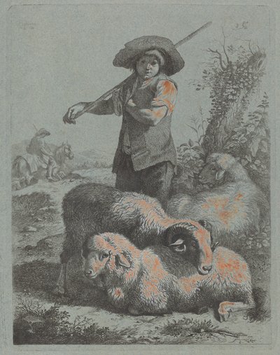 Álló pásztor, 1760. alkotó: Francesco Londonio