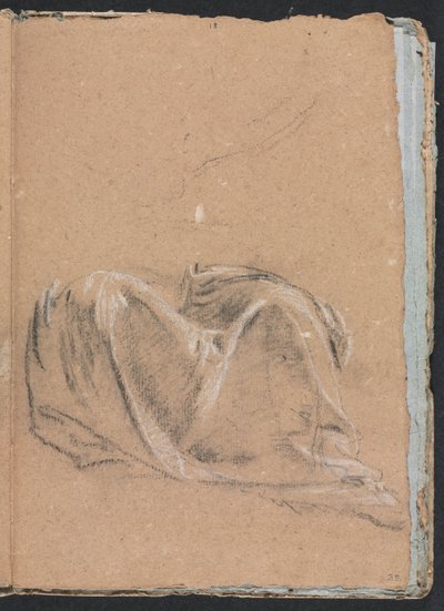 Verona Vázlatfüzet: Drapériatanulmány 35. oldal, 1760. alkotó: Francesco Lorenzi