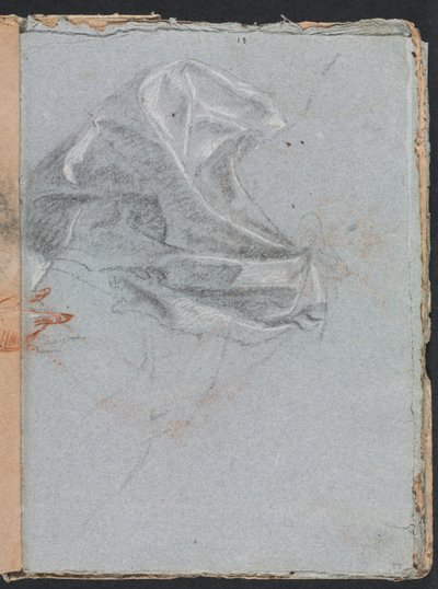 Verona Vázlatfüzet: Drapériatanulmány 37. oldal, 1760. alkotó: Francesco Lorenzi