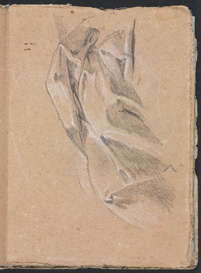Verona Vázlatfüzet: Drapériatanulmány 43. oldal, 1760. alkotó: Francesco Lorenzi