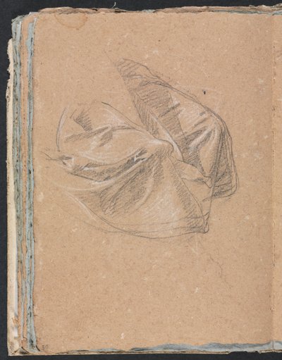 Verona Vázlatfüzet: Drapériatanulmány 50. oldal, 1760. alkotó: Francesco Lorenzi
