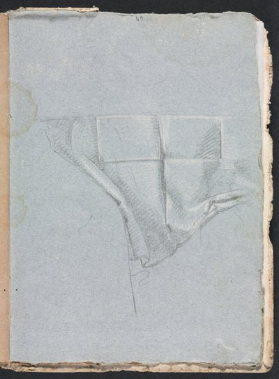 Verona Vázlatfüzet: Drapériatanulmány 93. oldal, 1760. alkotó: Francesco Lorenzi