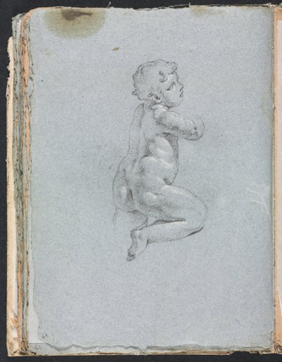 Verona vázlatfüzet: Puttó a 64. profiloldalon, 1760. alkotó: Francesco Lorenzi