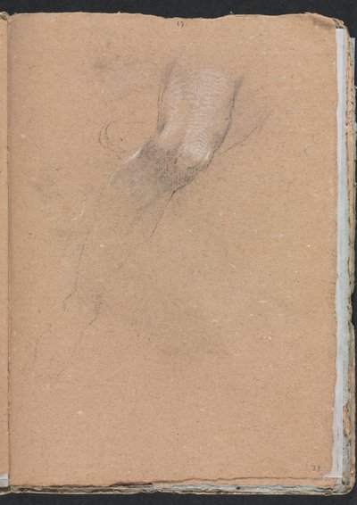 Verona vázlatfüzet: Jobb láb 33. oldal, 1760. alkotó: Francesco Lorenzi