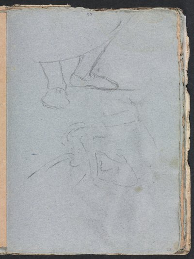 Verona vázlatfüzet: Tanulmány a lábakról 53. oldal, 1760. alkotó: Francesco Lorenzi