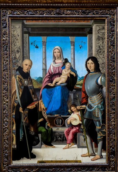 A szűz és a gyermek alkotó: Francesco Marmitta