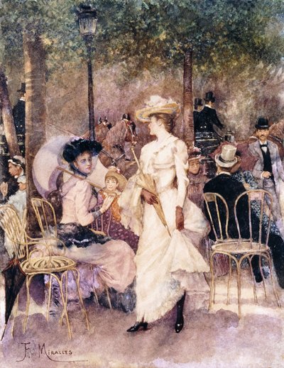 Figurák a parkban, alkotó: Francesco Miralles Galaup