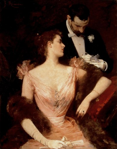Meghívás keringőre, 1894 körül (olaj) alkotó: Francesco Miralles Galaup