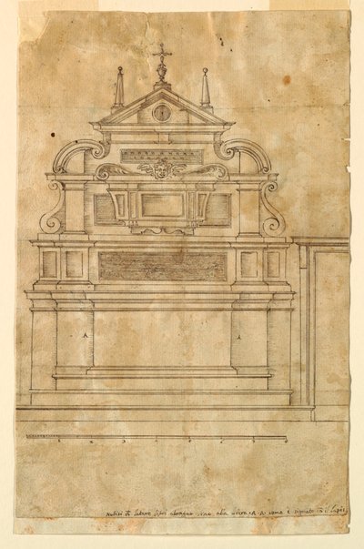Oltári projekt alkotó: Francesco Mosca