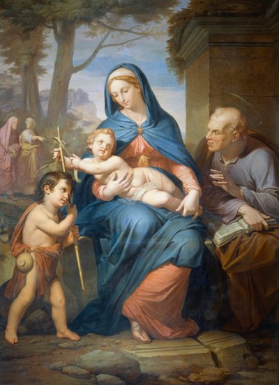 Szent Család, 1836 előtt, Francesco Nenci (1781-1850), olaj, vászon, 200x147 cm alkotó: Francesco Nenci