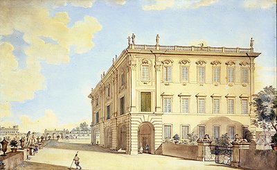Róma kilátás (akvarell papíron) alkotó: Francesco Panini