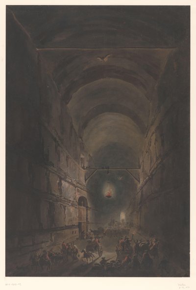 Posillipo barlangja A Posillipo-barlang Napels mellett alkotó: Francesco Piranesi