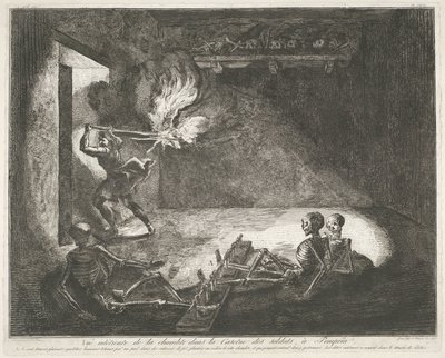 Soldatenkazerne te Pompei Magna Graecia régiségei (sorozat címe) alkotó: Francesco Piranesi