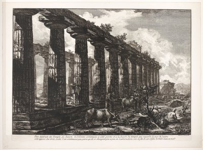 Athéné temploma Paestumban De tempel van Juno alkotó: Francesco Piranesi