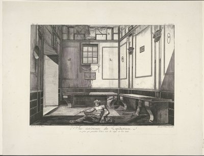 Tepidárium Pompejiben Magna Graecia régiségei (sorozat címe) alkotó: Francesco Piranesi