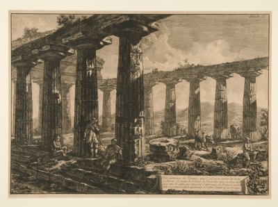 A templom belső képe, hogy a alkotó: Francesco Piranesi