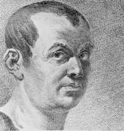 Giovanni Battista Piranesi portréja 1720-78 1750 metszet, bw fotórészlet a 136353-ról alkotó: Francesco Polanzani