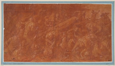 Agamemnon und Kassandra werden während eines Banketts ermordet alkotó: Francesco Primaticcio