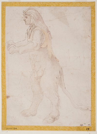 Stehende Sphinx alkotó: Francesco Primaticcio