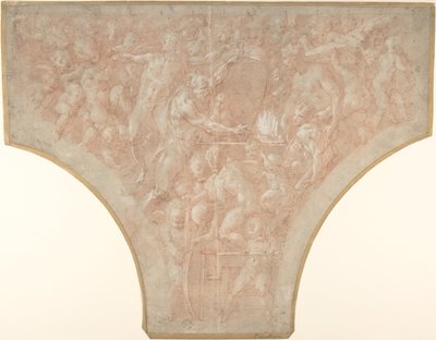 Vulcan Forging the Darts of Cupid, 1552-56. alkotó: Francesco Primaticcio