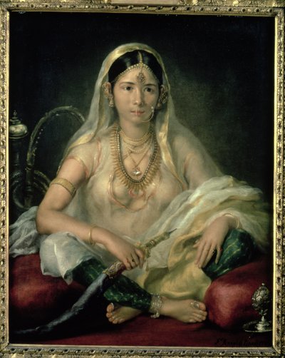 Egy mogul hölgy portréja, 1787 alkotó: Francesco Renaldi