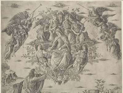 A Szűz mennybemenetele alkotó: Francesco Rosselli