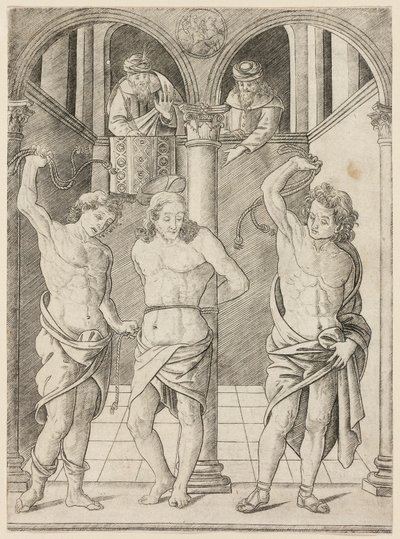 A korbácsolás, 7. tábla a Szűz és Krisztus életéből alkotó: Francesco Rosselli