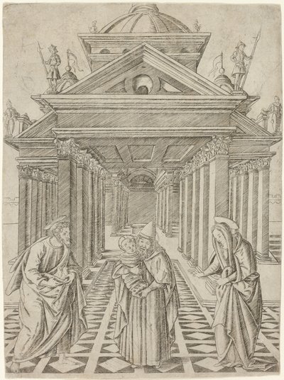 A bemutató a templomban, negyedik lemez a Szűz és Krisztus életéből alkotó: Francesco Rosselli
