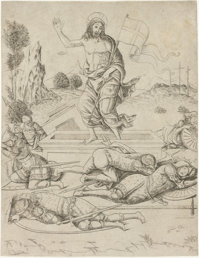 A feltámadás, tizenegyedik lemez a Szűz és Krisztus életéből alkotó: Francesco Rosselli