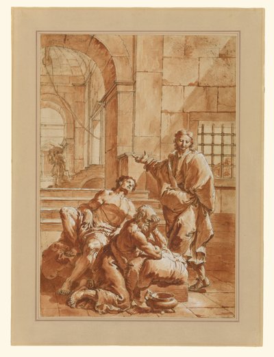 József értelmezi fogolytársai álmait alkotó: Francesco Salvator Fontebasso