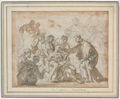 Szent Maurus csodája alkotó: Francesco Solimena