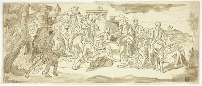 Krisztus meggyógyítja a sánta embert alkotó: Francesco Solimena