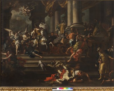 Heliodorust kiűzték a jeruzsálemi templomból, 1720-24 alkotó: Francesco Solimena
