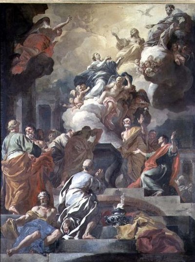 A Szűz mennybemenetele alkotó: Francesco Solimena