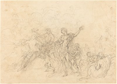 Bacchus és Ariadné házassága alkotó: Francesco Solimena