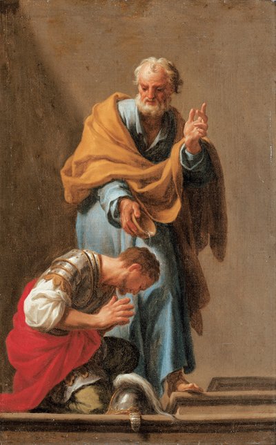 Kornéliusz századost keresztelő Szent Péter alkotó: Francesco Trevisani