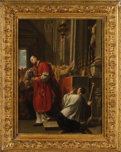 A bolsenai eucharisztikus csoda. alkotó: Francesco Trevisani