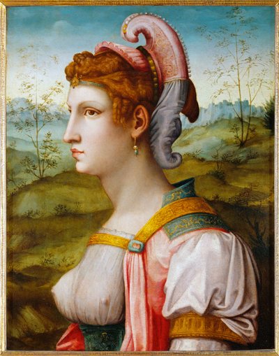 Szibilla, 16. negyed, második negyed, 1525-50 körül (festmény, fa) alkotó: Francesco Ubertini Il Bacchiacca