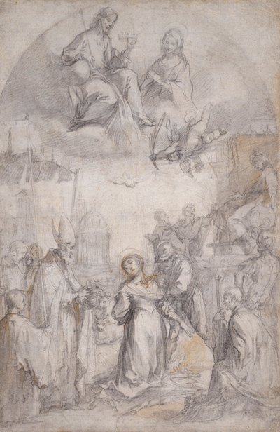 Szent Lucy utolsó áldozása és mártíromsága alkotó: Francesco Vanni