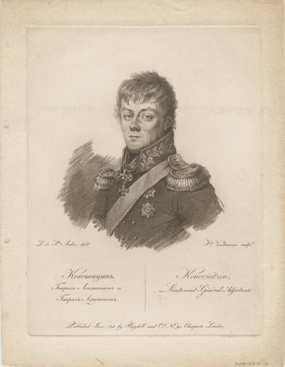 Pjotr Petrovics Konovnyicin gróf portréja 1764-1822, 1813 alkotó: Francesco Vendramini
