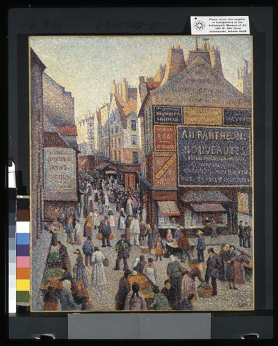 Rue Mouffetard (olaj, vászon) alkotó: Francesco Vinea