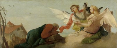Ábrahám a három angyallal alkotó: Francesco Zugno